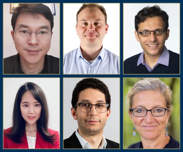 Pictured Left to Right: Professor Guanghui (George) Lan, Assistant Professor Johannes Milz, Professor Ashwin Pananjady, Professor Yao Xie, Assistant Professor Juba Ziani, and Professor Katya Scheinberg 